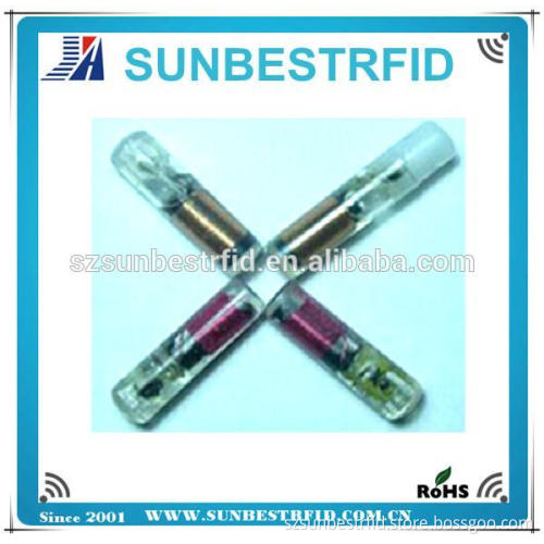 Animal management FDX-B rfid glass microchip tag